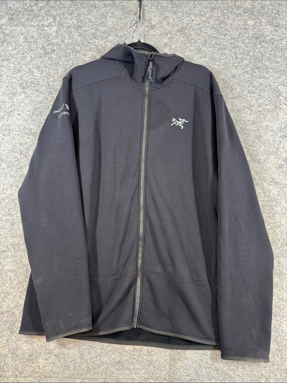 Arc'teryx Men's Black Full-Zip Hooded Jacket XXL Outdoor Hiking Techwear
